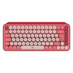 Teclado Logitech Pop Mecanical Wireless Rosa