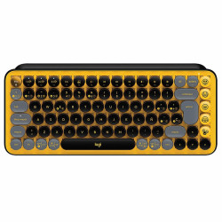 Teclado Logitech Pop Mecanical Wireless Negro / Amarillo