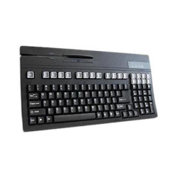 Unitech K2714SU-B USB - Teclado con Lector de Cinta Magnética