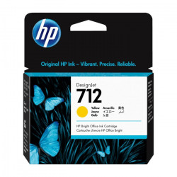 HP 712 (3ED69A) Amarillo (29ml) - Cartucho de Tinta