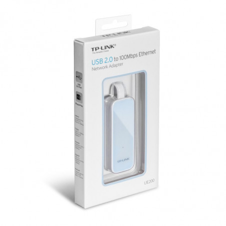 TP-Link UE200 - Adaptador de Red USB 2.0 a Ethernet 100Mbps