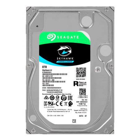 HDD 8 TB Seagate 7200 RPM Surveillance 3.5" 256 MB