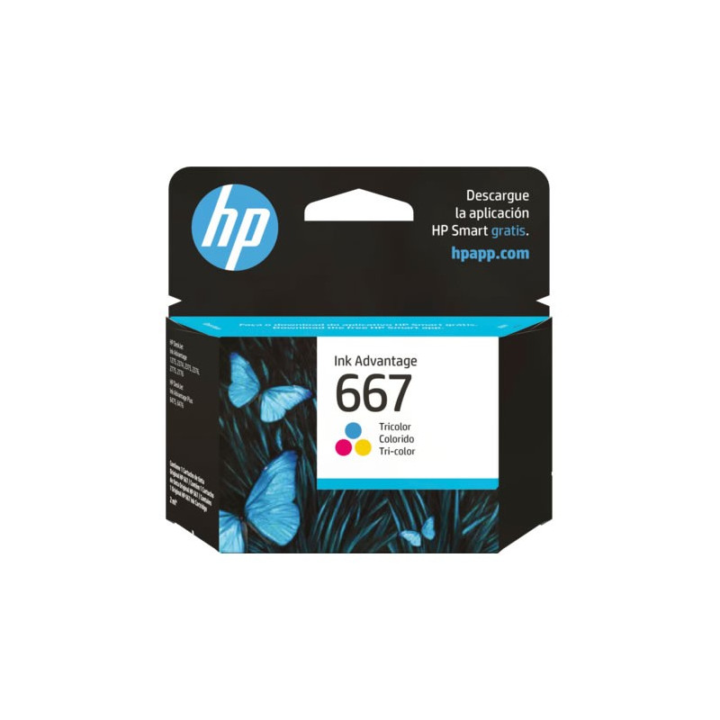 HP 667 (3YM78AL) Color - Cartucho de Tinta